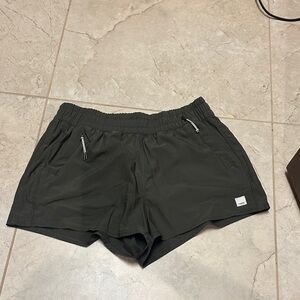 Vuori Olive Green Athletic Shorts